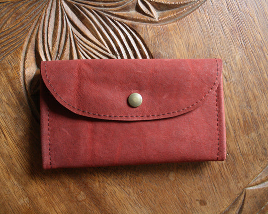 Blague à tabac cuir rouge carmin N°20