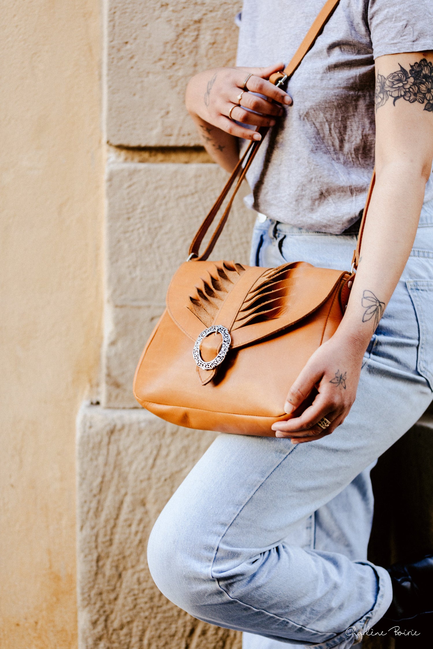 Besace en cuir May Wook