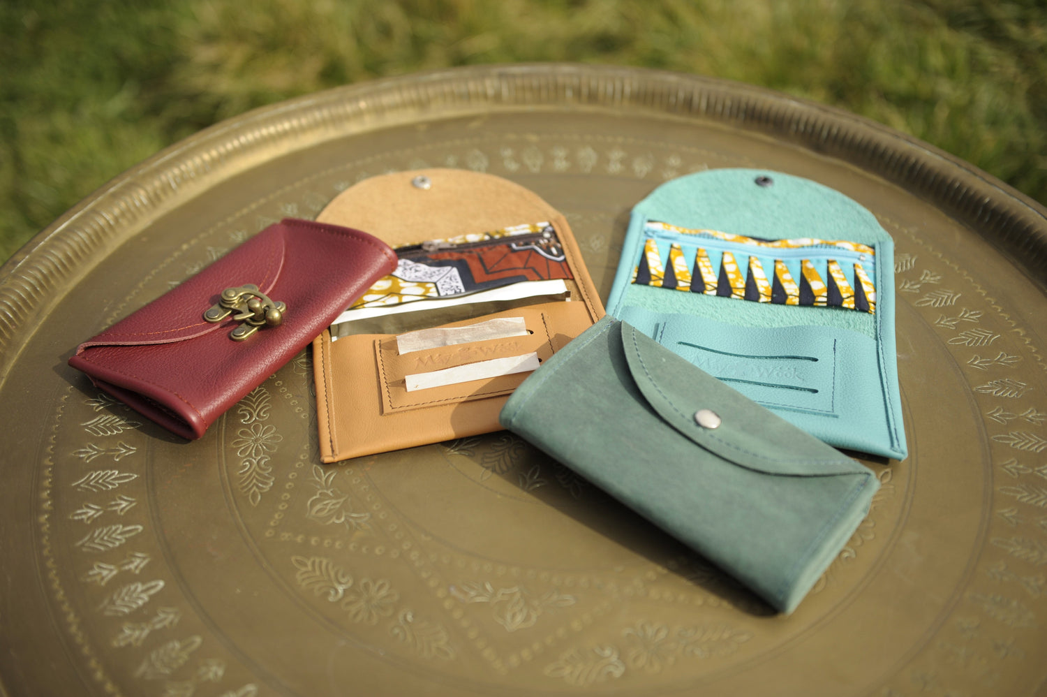 blague à tabac en cuir fait-main