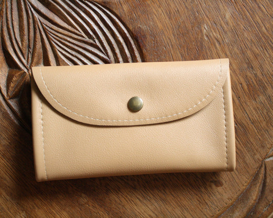 Blague à tabac cuir beige sable N°22