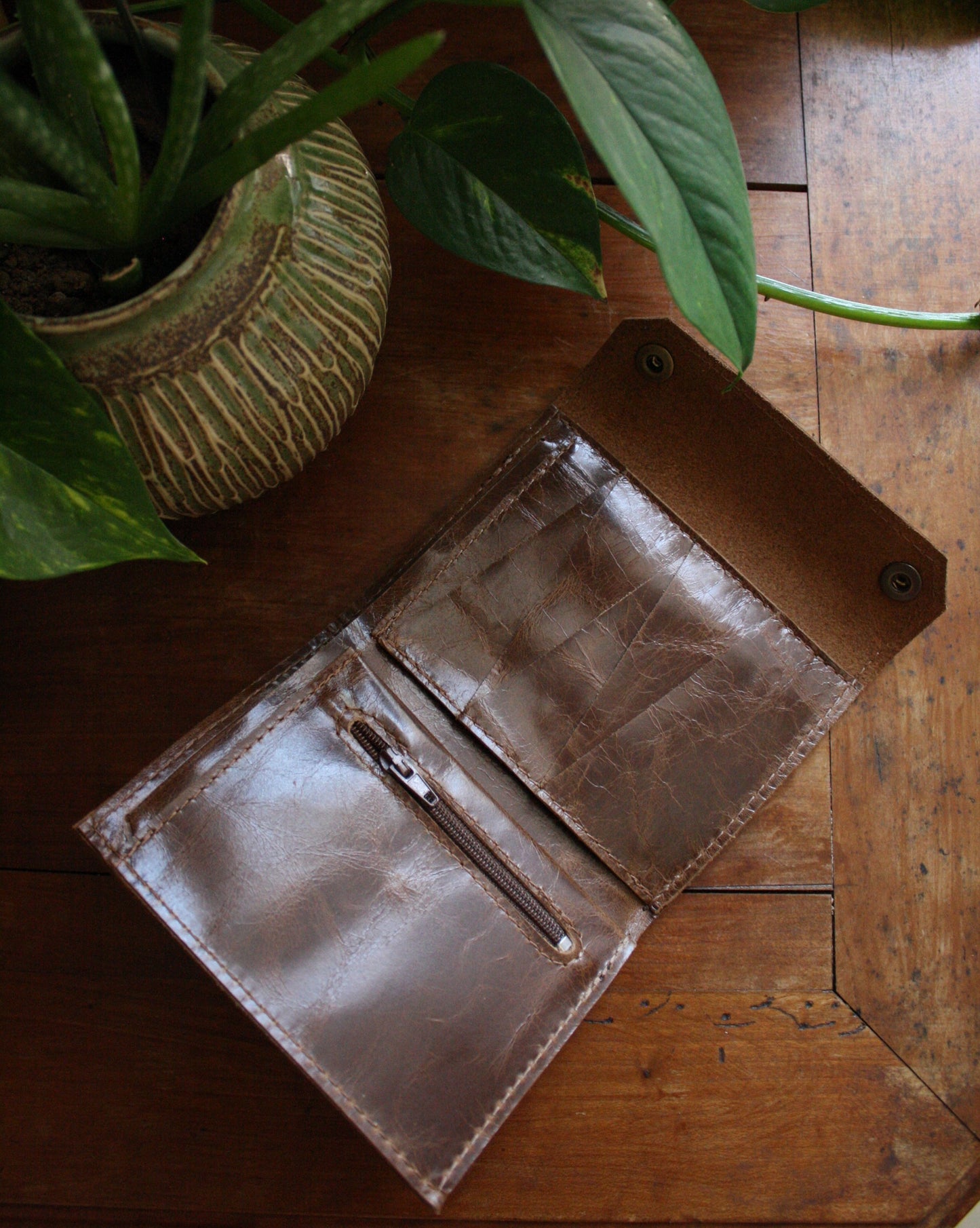 Portefeuille Alastor cuir marron vieilli