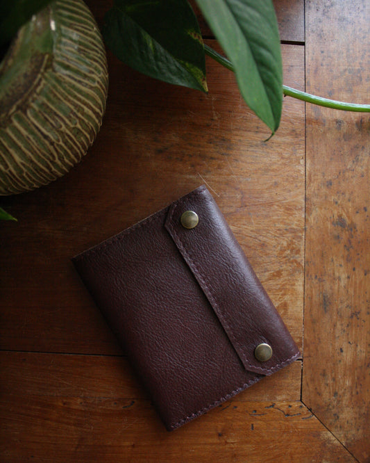 Portefeuille Alastor cuir aubergine