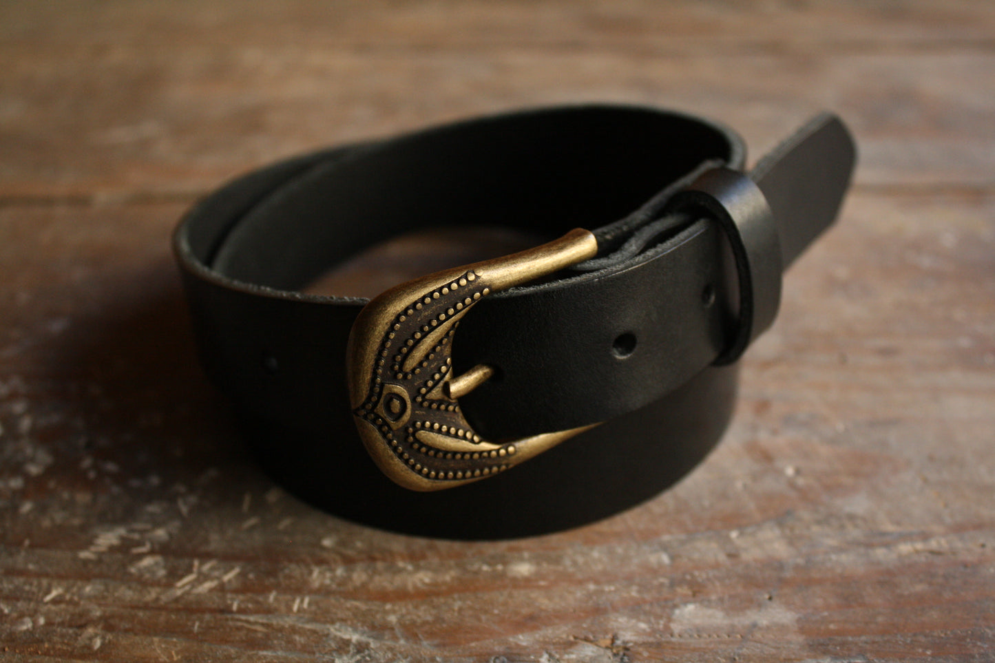 Ceinture en cuir - boucle Hecate
