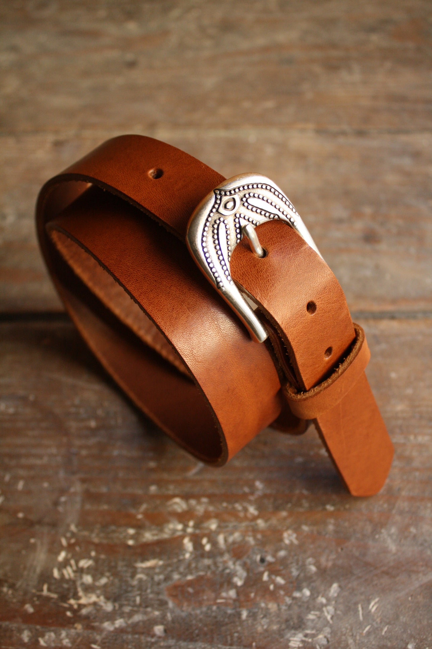 Ceinture en cuir - boucle Anthéa