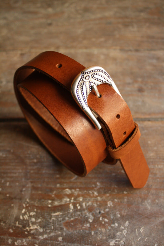 Ceinture en cuir - boucle Anthéa