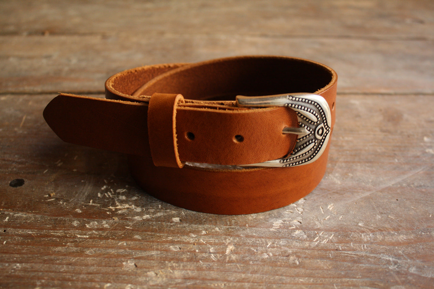 Ceinture en cuir - boucle Anthéa