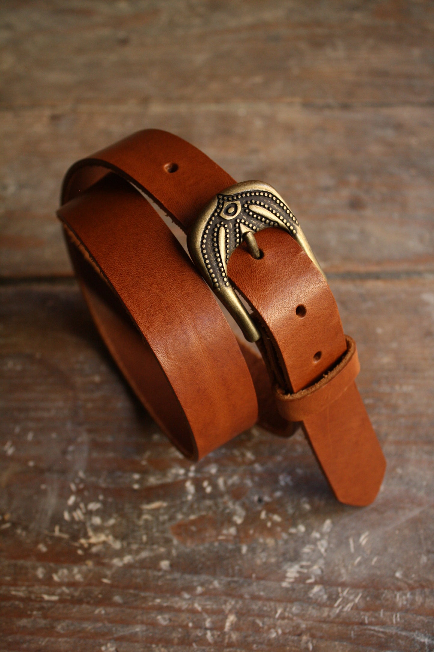 Ceinture en cuir - boucle Hecate