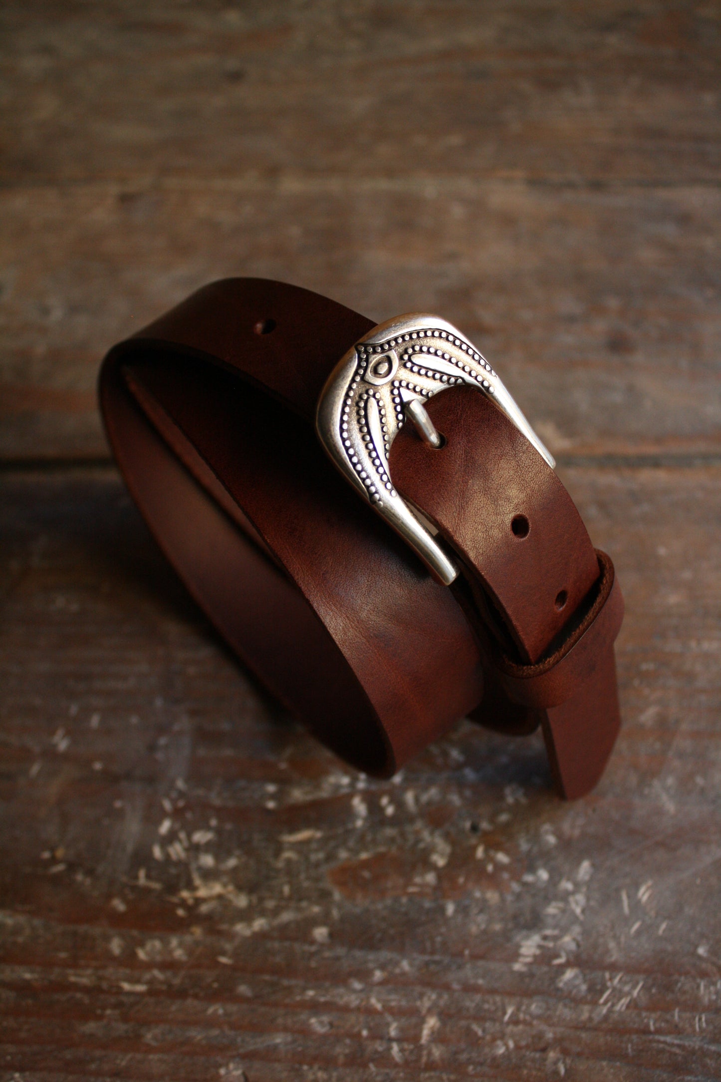 Ceinture en cuir - boucle Anthéa