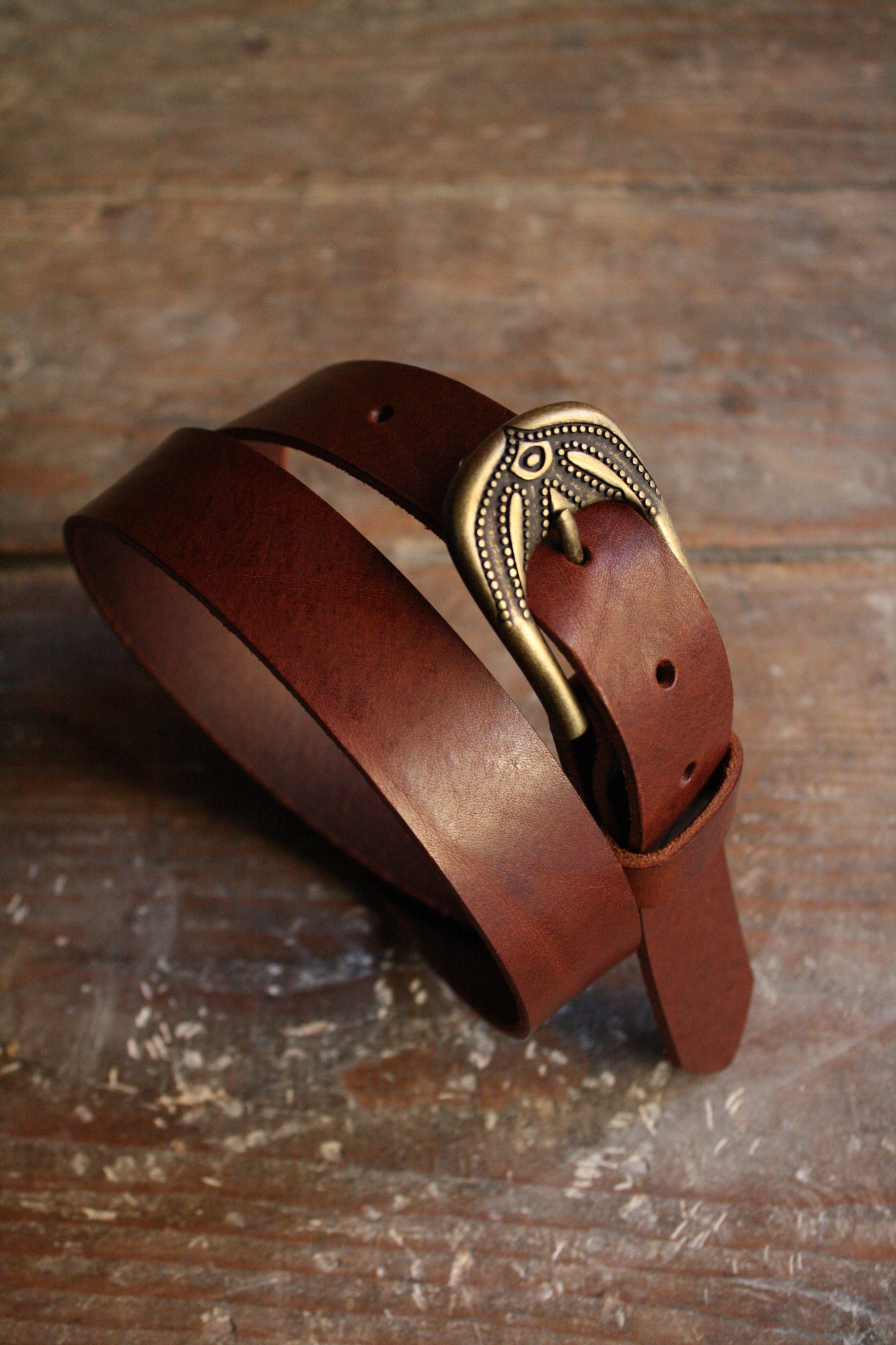 Ceinture en cuir - boucle Hecate