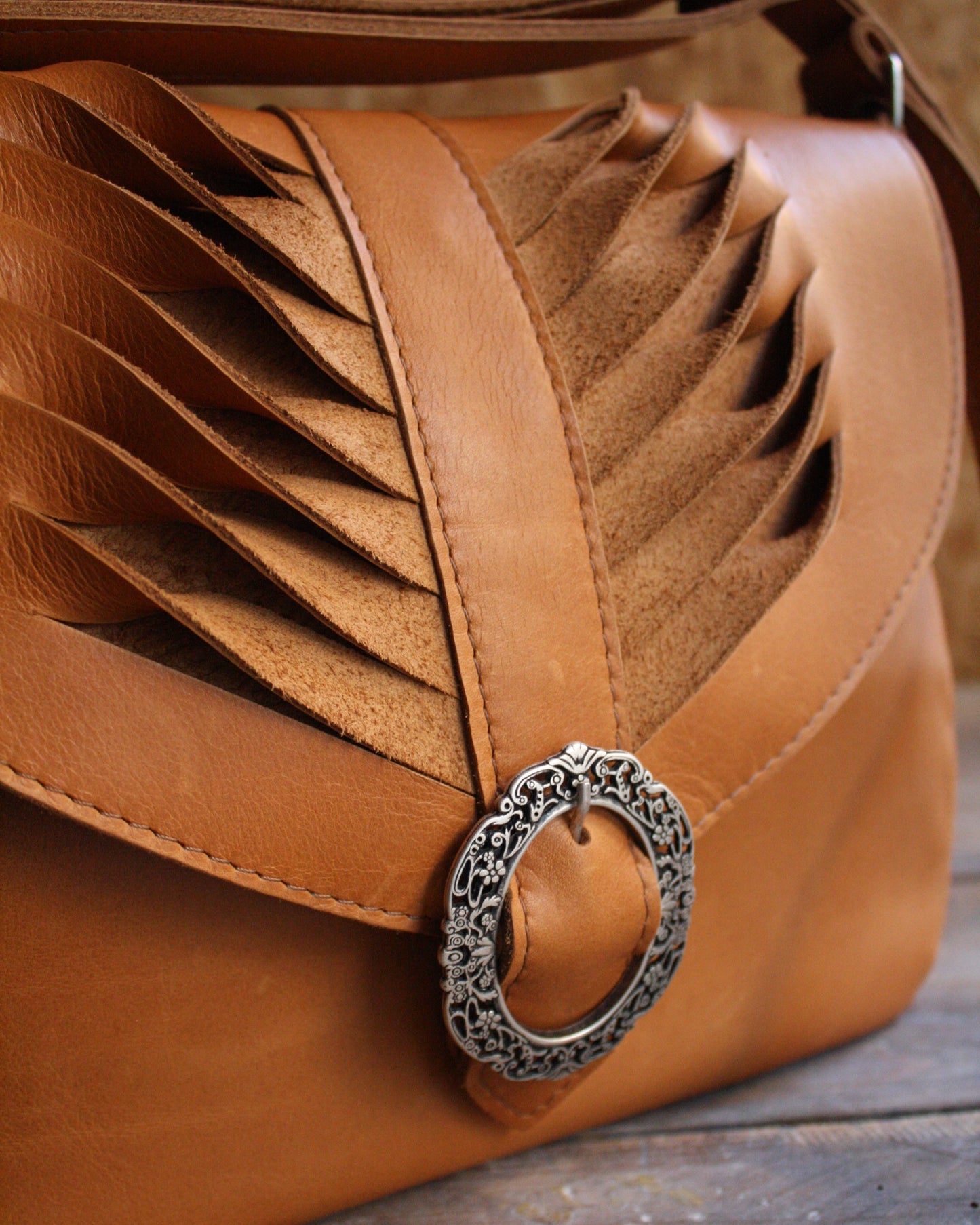 Besace Altaï cuir naturel